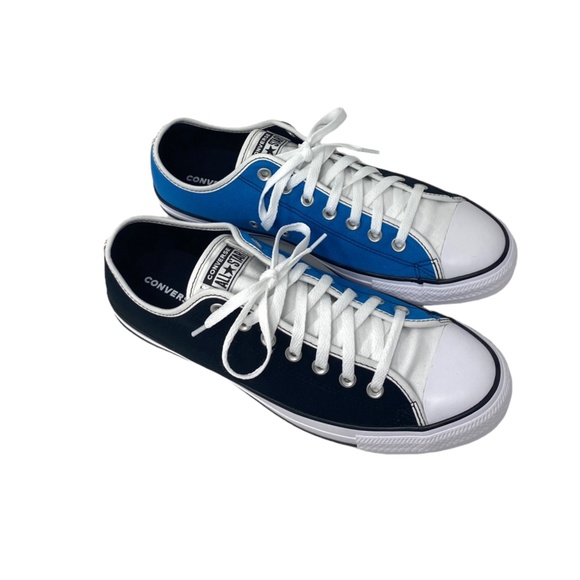 Converse Ctas Low Skate Shoes Men Sneaker Black Blue Canvas Custom 168958C-WBBW - Picture 6 of 10